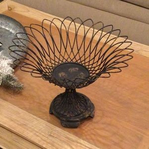 Large Metal Decorative Bowl